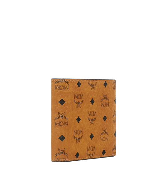 MXSAAVI04CO001-Bifold Wallet in Visetos Original|COGNAC