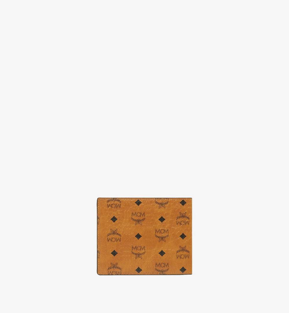 MXSAAVI04CO001-Bifold Wallet in Visetos Original|COGNAC