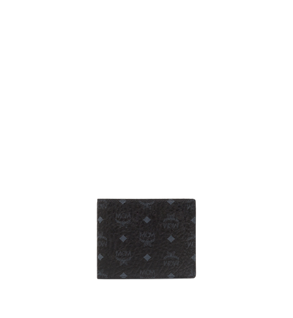 MXSAAVI02BK001-Bifold Wallet with Card Case in Visetos Original|BLACK