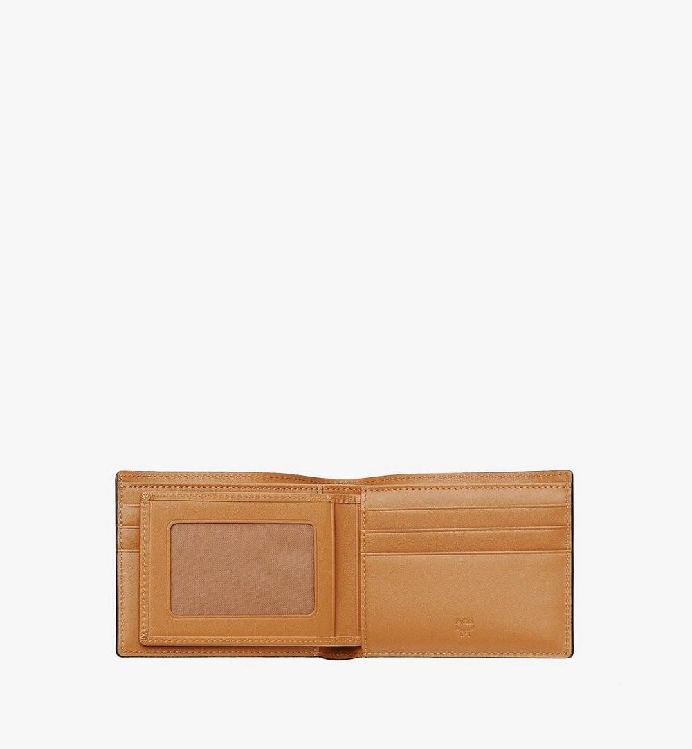 MXSAAVI02CO001-Bifold Wallet with Card Case in Visetos Original|COGNAC