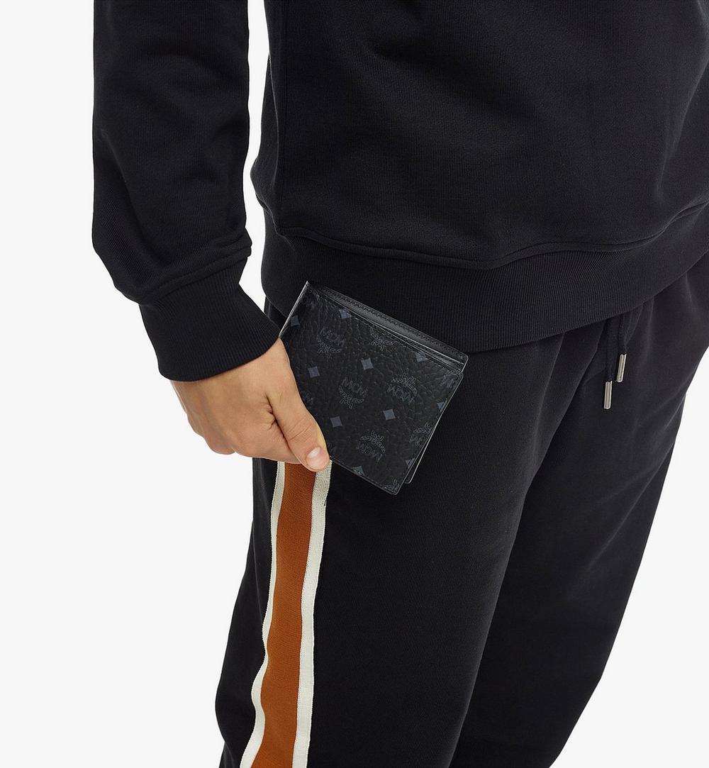 MXSAAVI02BK001-Bifold Wallet with Card Case in Visetos Original|BLACK