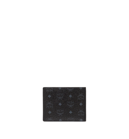 MXSAAVI02BK001-Bifold Wallet with Card Case in Visetos Original|BLACK