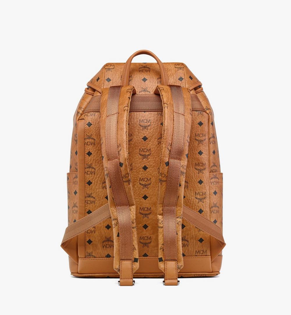 MMKFSBG01CO001-Brandenburg Backpack in Visetos|COGNAC