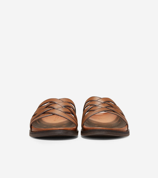 ColeHaan-Feathercraft Slide Sandal-c30861-Medium Roast-Dark Roast