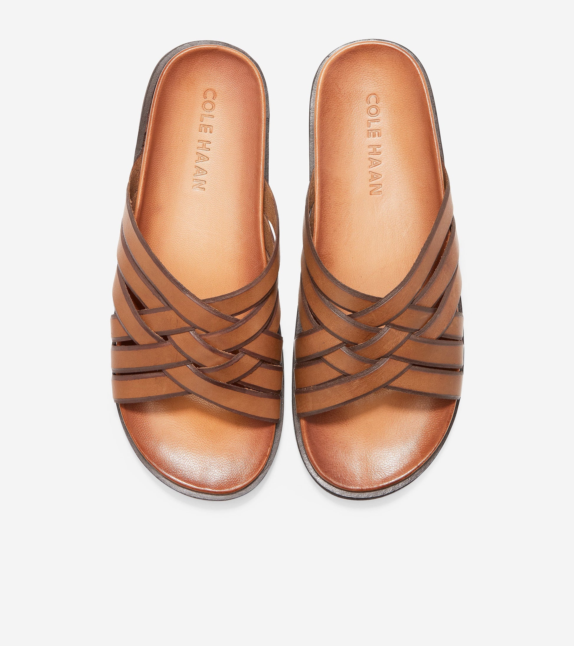 ColeHaan-Feathercraft Slide Sandal-c30861-Medium Roast-Dark Roast