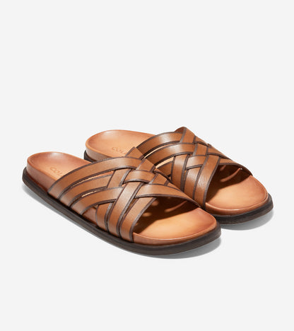 ColeHaan-Feathercraft Slide Sandal-c30861-Medium Roast-Dark Roast