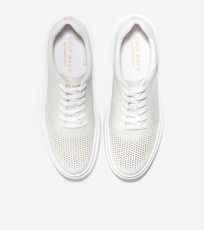 ColeHaan-GrandPrø Rally Laser Cut Sneaker-c31436-White