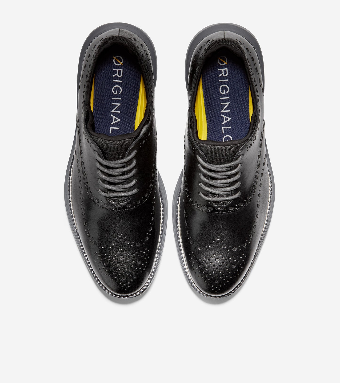 ColeHaan-ØriginalGrand Ultra Wingtip Oxford-c32064-Black Leather-Quiet Shade