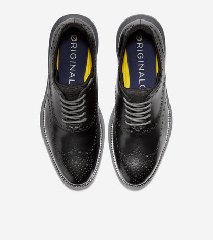 ColeHaan-ØriginalGrand Ultra Wingtip Oxford-c32064-Black Leather-Quiet Shade