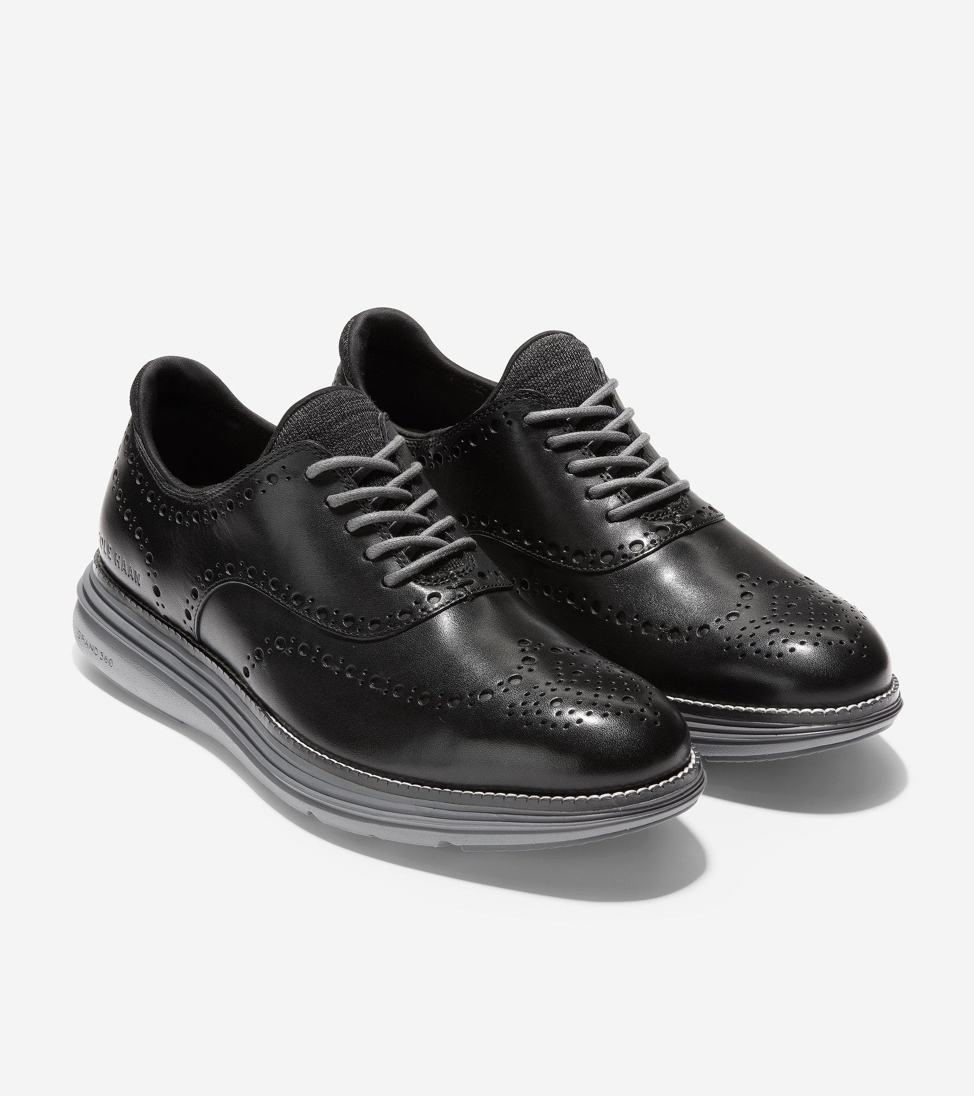 ColeHaan-ØriginalGrand Ultra Wingtip Oxford-c32064-Black Leather-Quiet Shade
