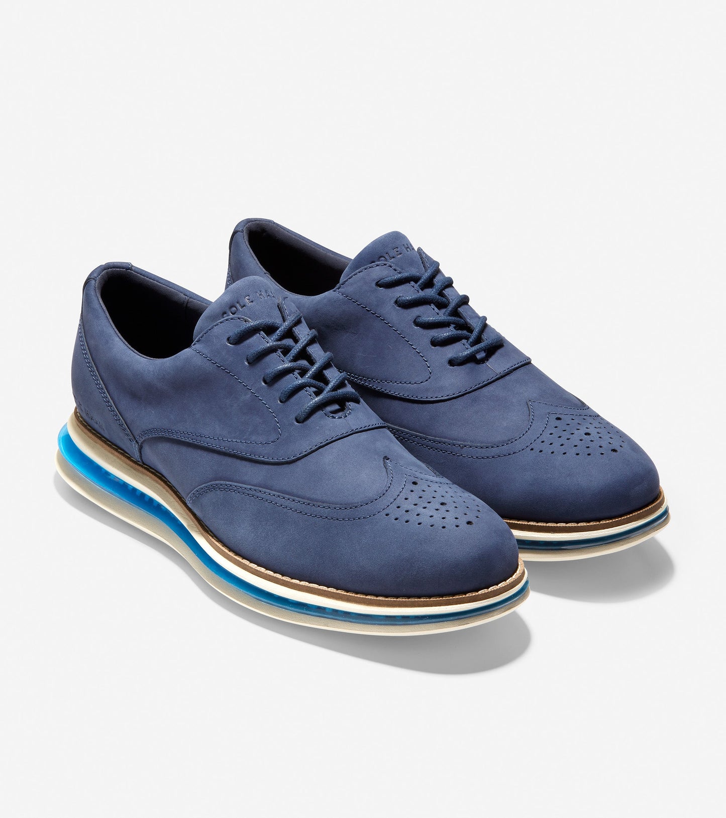 ColeHaan-ØriginalGrand Energy Wingtip Oxford-c33538-Marine Blue-Ivory