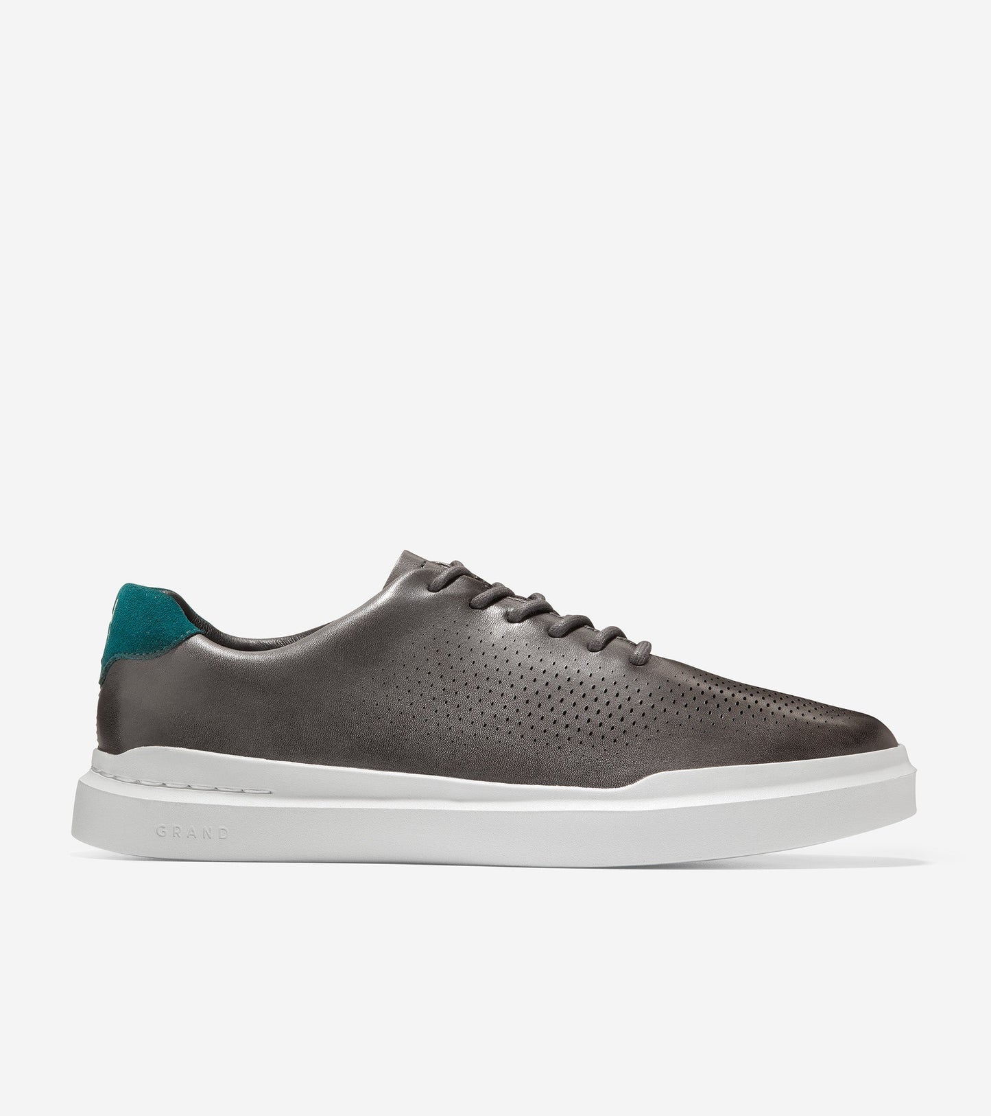 c35262-Men's GrandPrø Rally Laser Cut Sneaker-Magnet-Deep Teal