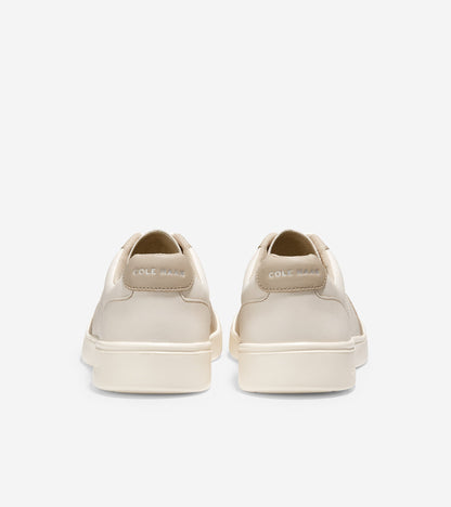 c35308-Grand Crosscourt Modern Tennis Sneaker-Birch-Mortar Perforated Leather