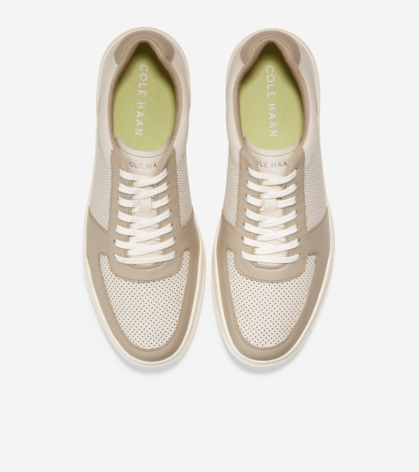 c35308-Grand Crosscourt Modern Tennis Sneaker-Birch-Mortar Perforated Leather