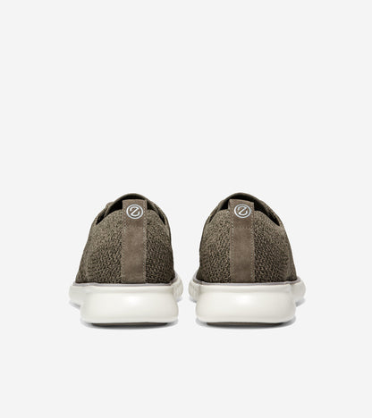 c35633-Men's 2.ZERØGRAND Wingtip Oxford-Stone Grey-Dark Fern Stitchlite™