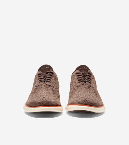 C35634-Men's 2.ZERØGRAND Wingtip Oxford-Dark Chocolate-Light Whiskey Stitchlite™