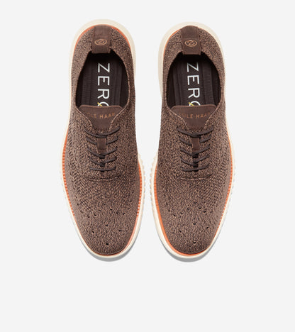 C35634-Men's 2.ZERØGRAND Wingtip Oxford-Dark Chocolate-Light Whiskey Stitchlite™