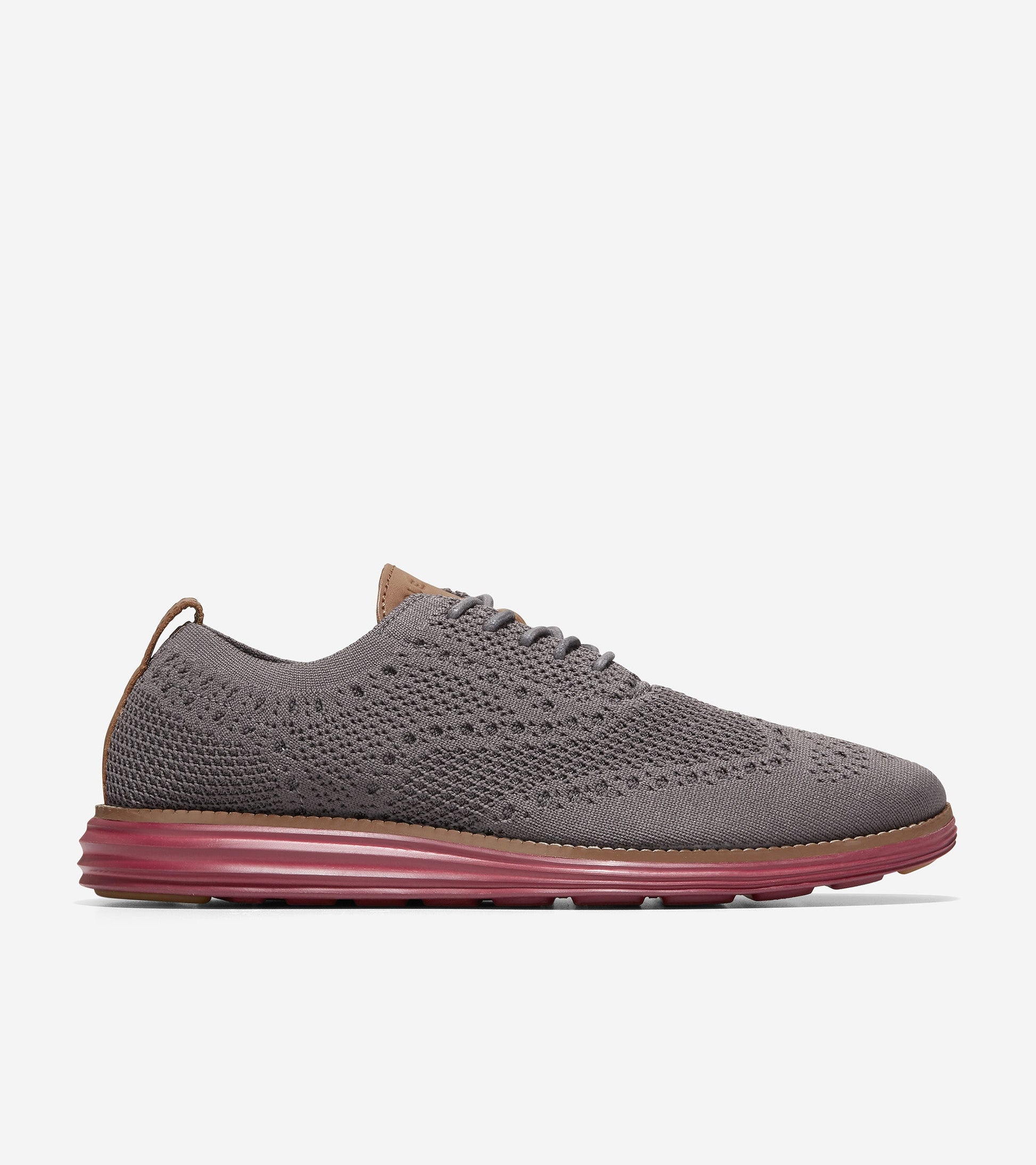 c35980-Men's ØriginalGrand Wingtip Oxford-Dark Pavement Stitchlite™-Red