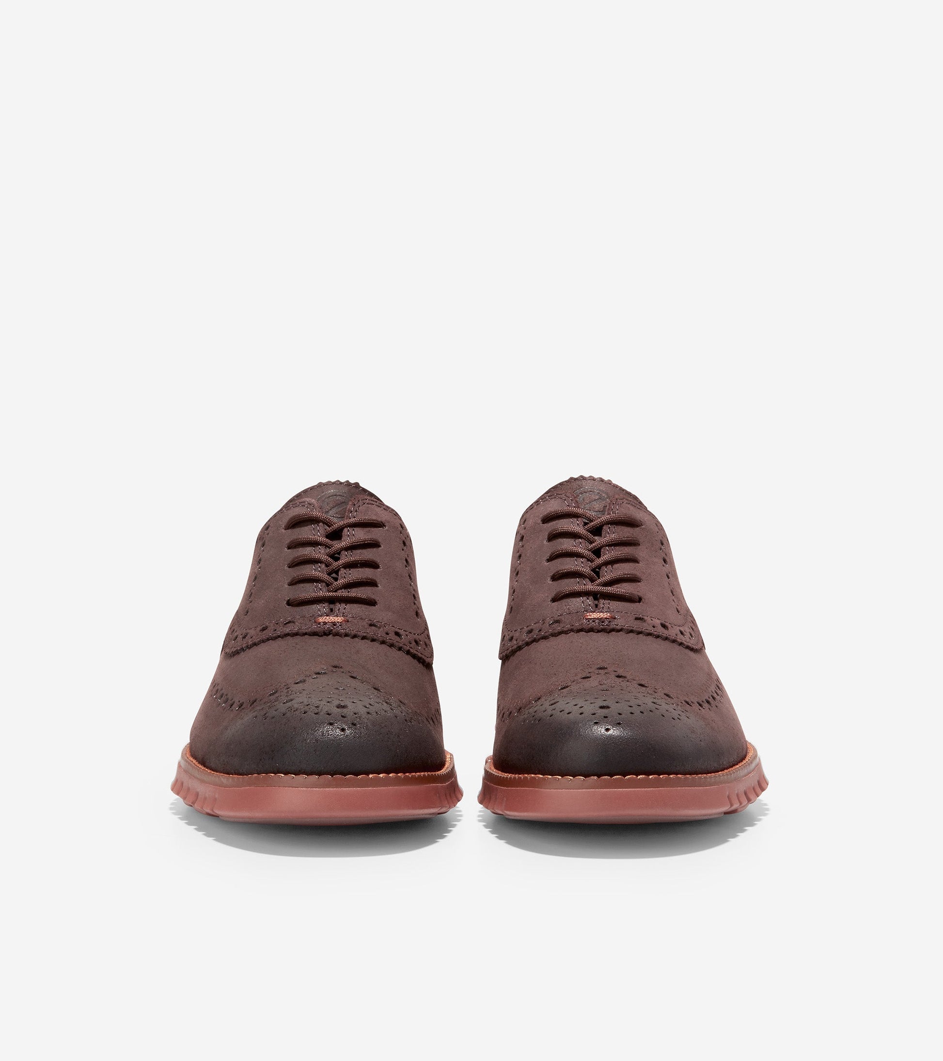 C36194-Men's ZERØGRAND Wingtip Oxford-Dark Chocolate-Burnt Henna