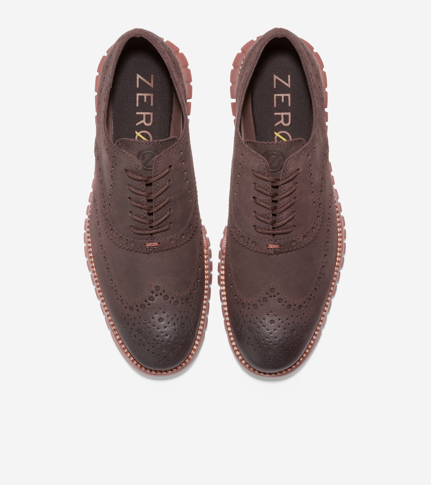 C36194-Men's ZERØGRAND Wingtip Oxford-Dark Chocolate-Burnt Henna