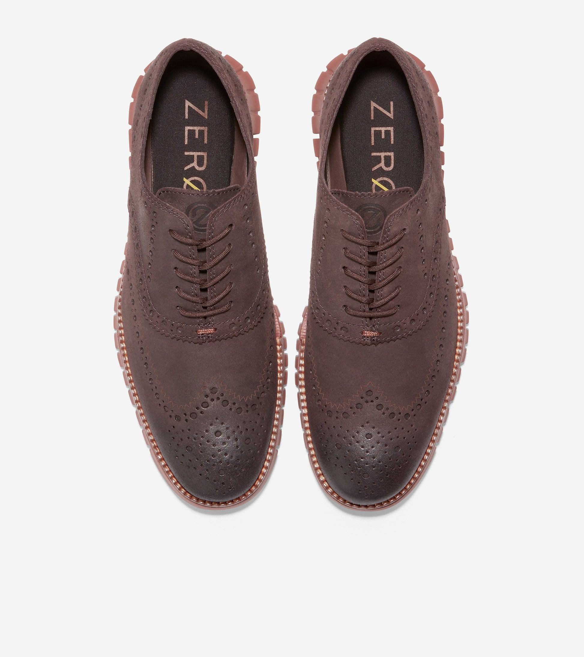 C36194-Men's ZERØGRAND Wingtip Oxford-Dark Chocolate-Burnt Henna