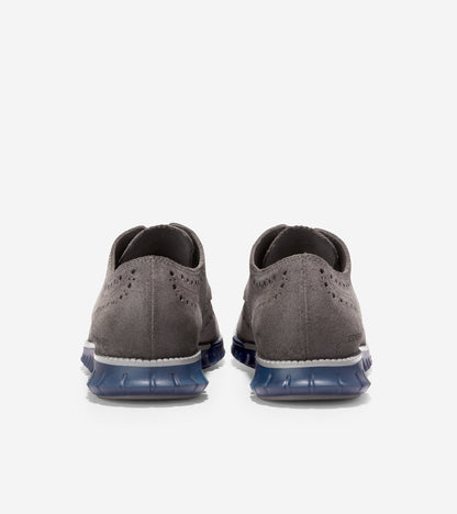 C36195-Men's ZERØGRAND Wingtip Oxford-Eiffel Tower-Navy Blazer