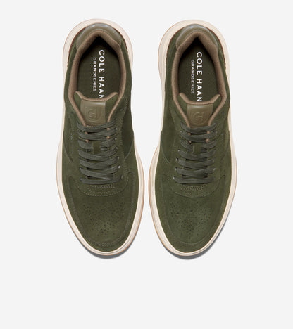 C36346-Men's GrandPrø Crossover Sneaker-Stone Grey-Dark Fern