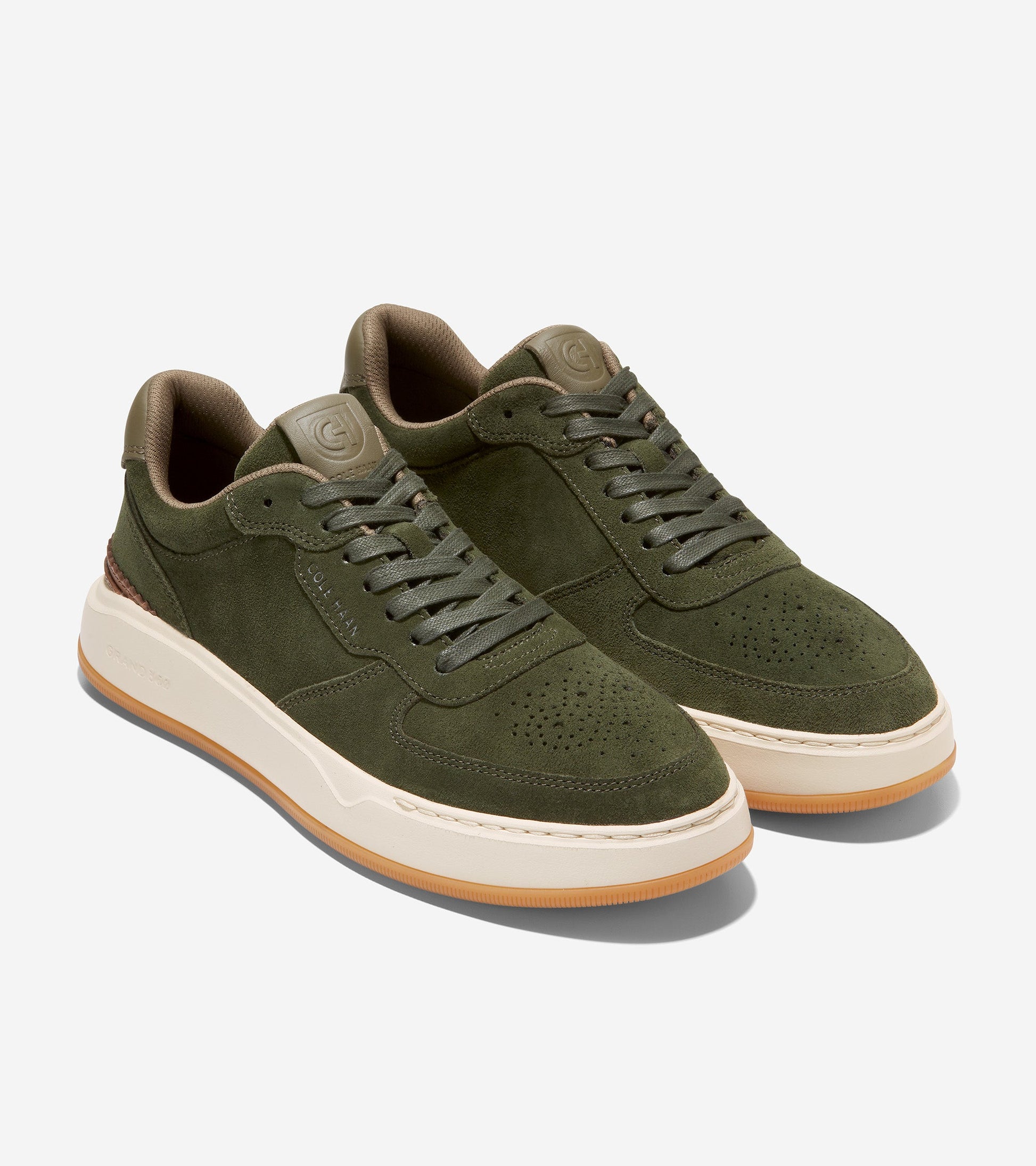 C36346-Men's GrandPrø Crossover Sneaker-Stone Grey-Dark Fern