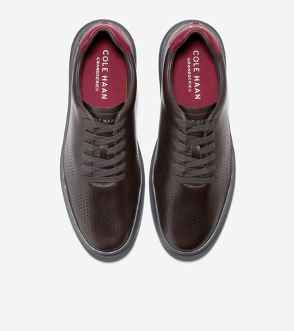 C36348-Men's GrandPrø Rally Laser Cut Sneaker-Eiffel Tower-Dark Pavement