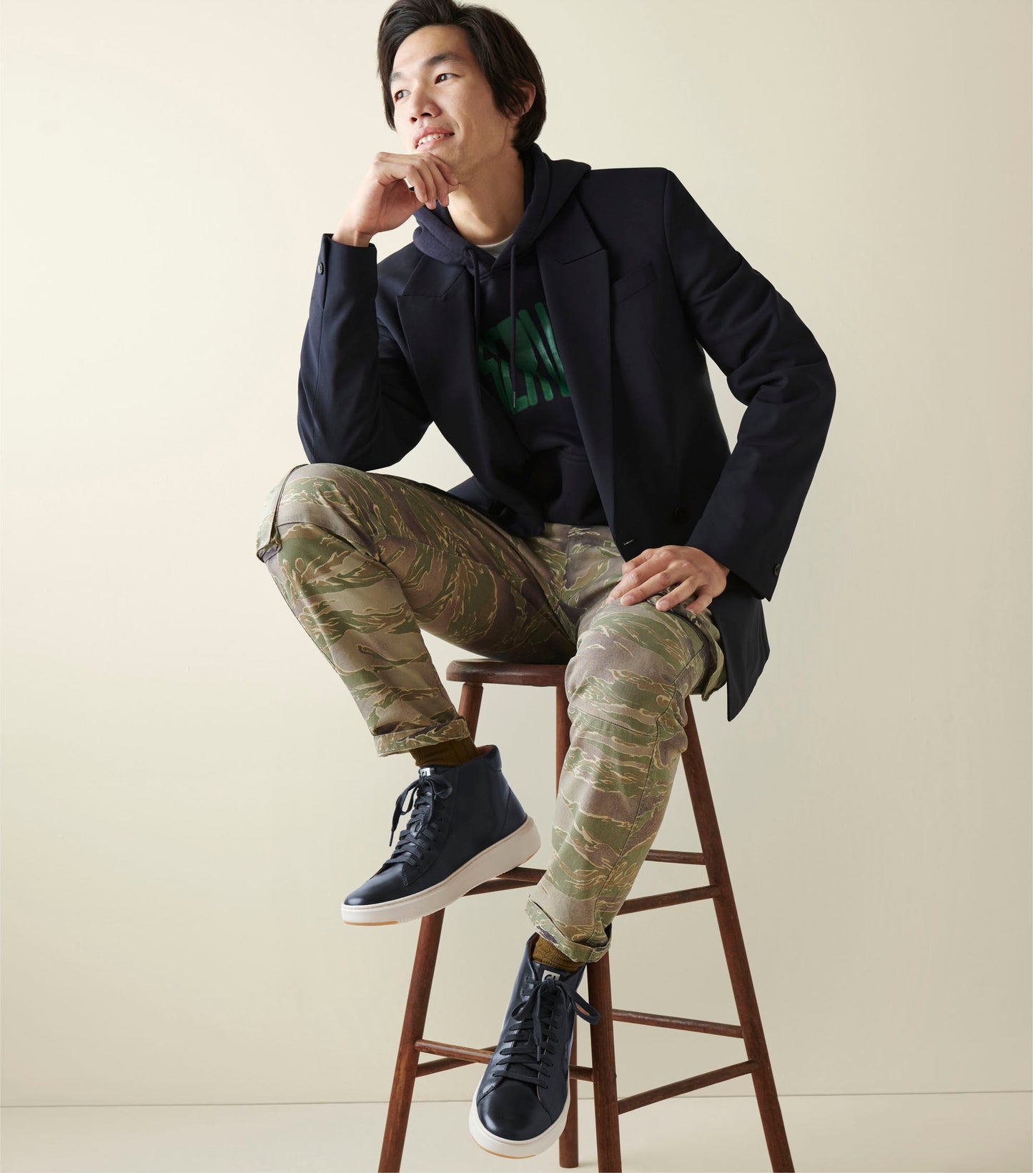 C36353-Men's GrandPrø Topspin Mid Sneaker-Navy Blazer