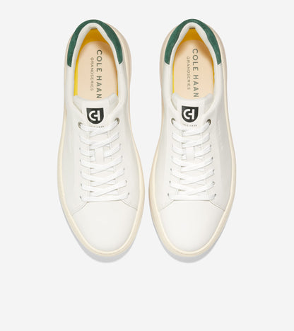 C36355-Men's GrandPrø Topspin Sneaker-Egret-Trekking Green