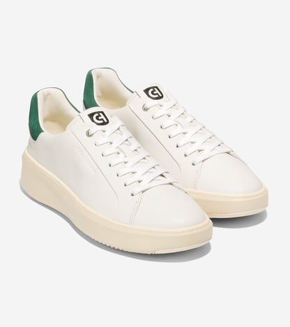 C36355-Men's GrandPrø Topspin Sneaker-Egret-Trekking Green