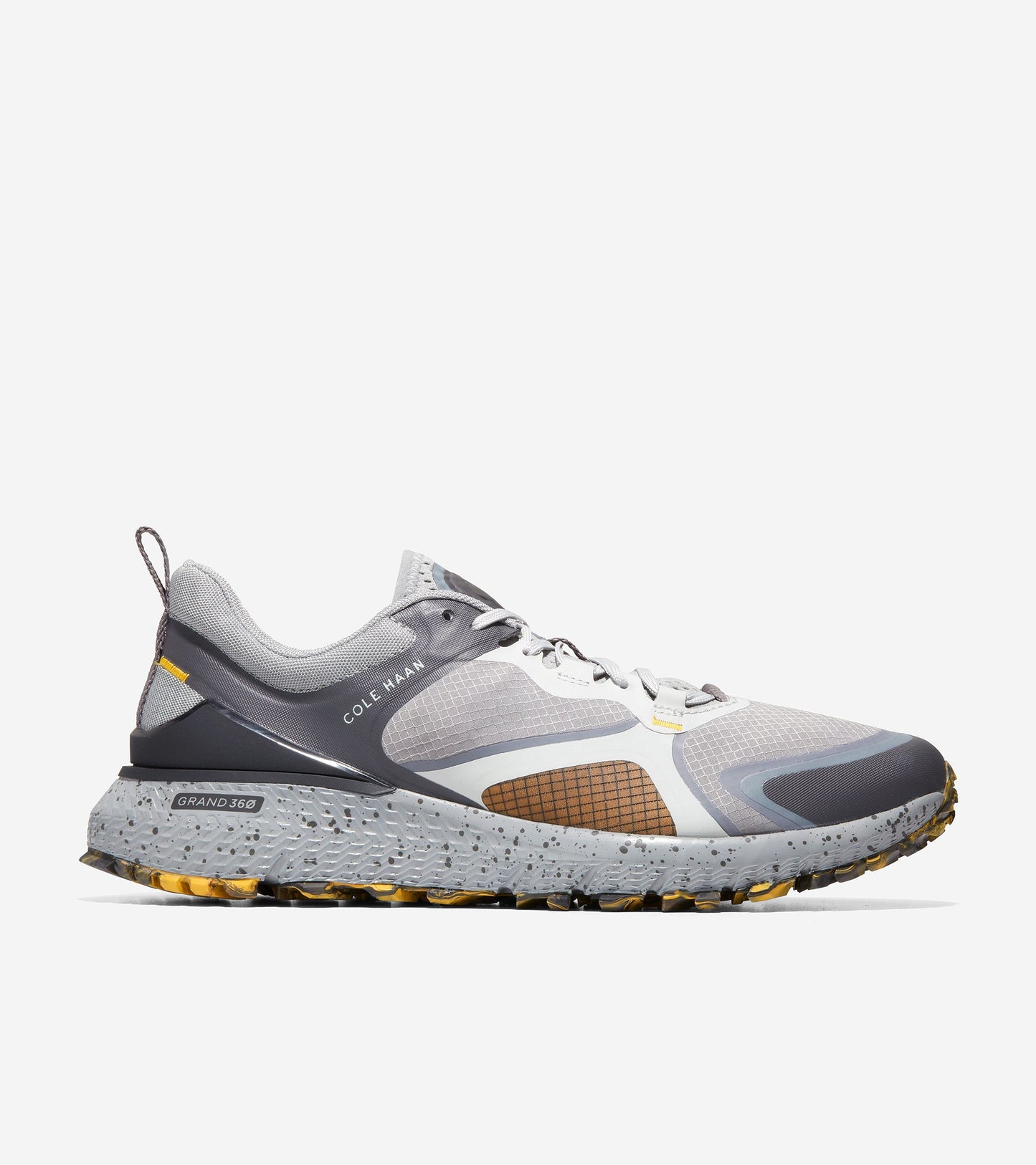 C36360-ZERØGRAND Overtake All-Terrain Running Shoe II-Grey-Yellow-Black