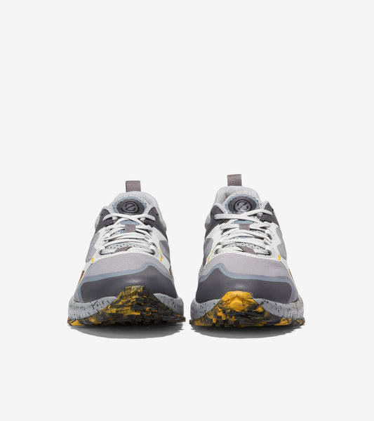 C36360-ZERØGRAND Overtake All-Terrain Running Shoe II-Grey-Yellow-Black
