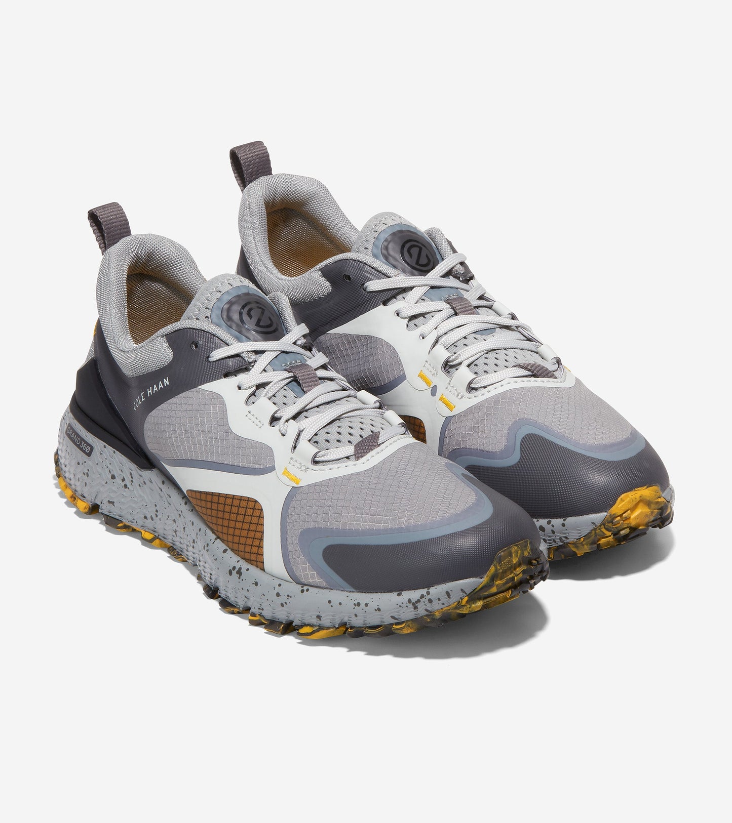 C36360-ZERØGRAND Overtake All-Terrain Running Shoe II-Grey-Yellow-Black