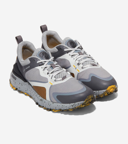 C36360-ZERØGRAND Overtake All-Terrain Running Shoe II-Grey-Yellow-Black