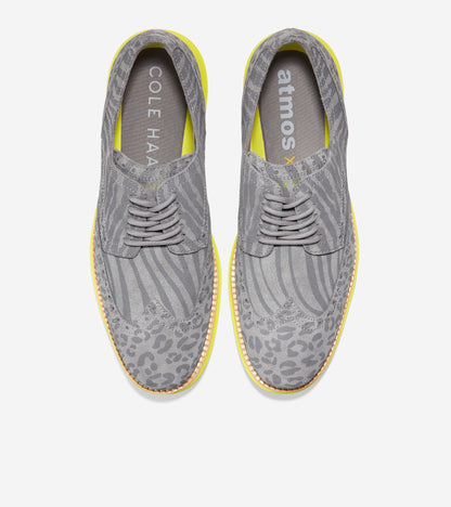 c36382-Cole Haan x atmos ØriginalGrand Wingtip Oxford-Ironstone-Multi Animal Print