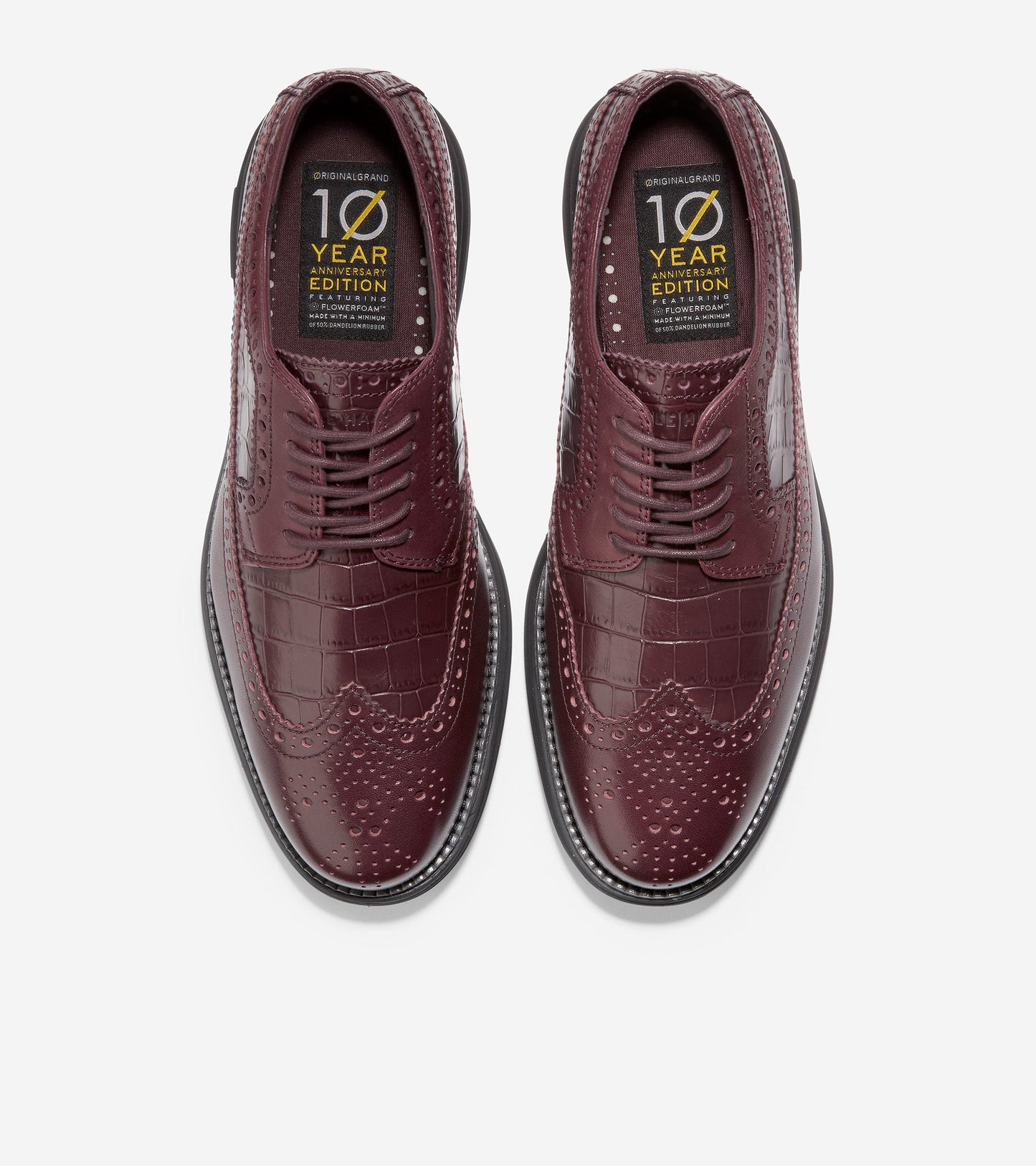 c36515-Men's ØriginalGrand Longwing Oxford-Cordovan Croc Print-Black