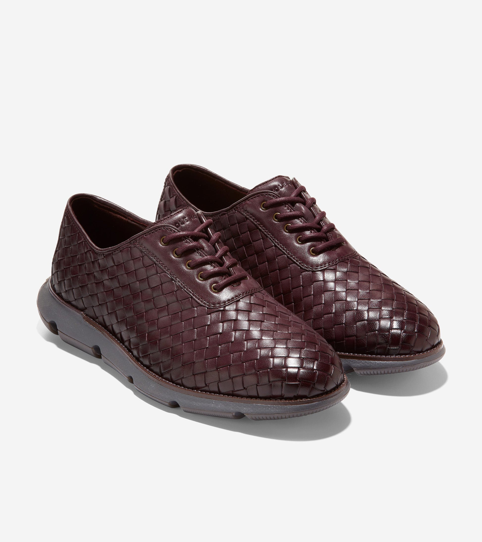 c36524-4.ZERØGRAND Hand-Woven Oxford-Cordovan Leather-Magnet