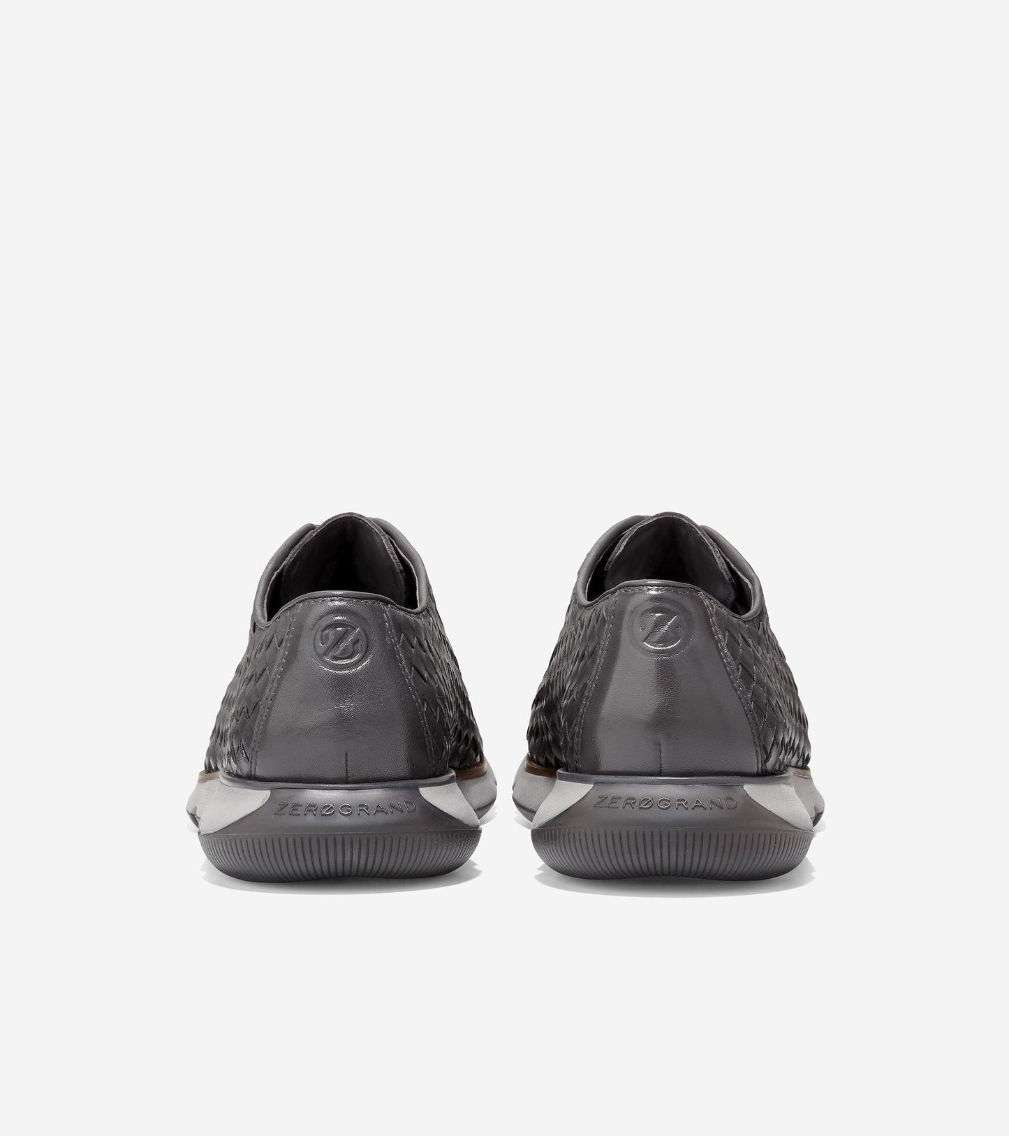 c36525-4.ZERØGRAND Hand-Woven Oxford-Pavement Leather-Titanium