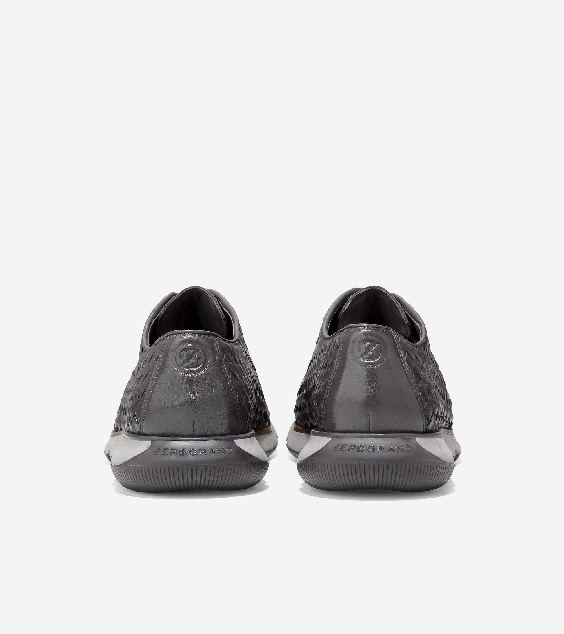 c36525-4.ZERØGRAND Hand-Woven Oxford-Pavement Leather-Titanium