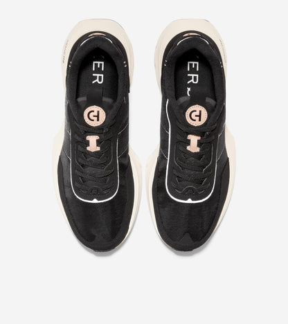 C36573-Men's ZERØGRAND Outpace 3 Running Shoe-Black-Barley Beige-Alabaster Gleam