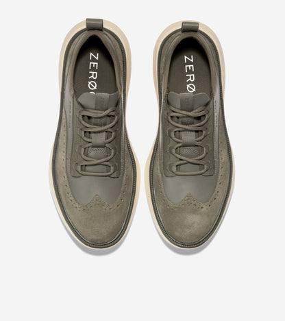 c36816-Men's ZERØGRAND Work From Anywhere Oxford-Tea Leaf-Ivory