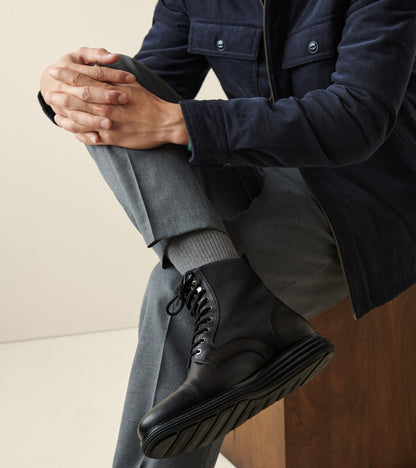 C37077-Men's ØriginalGrand Cap Toe Boot-Black-Black