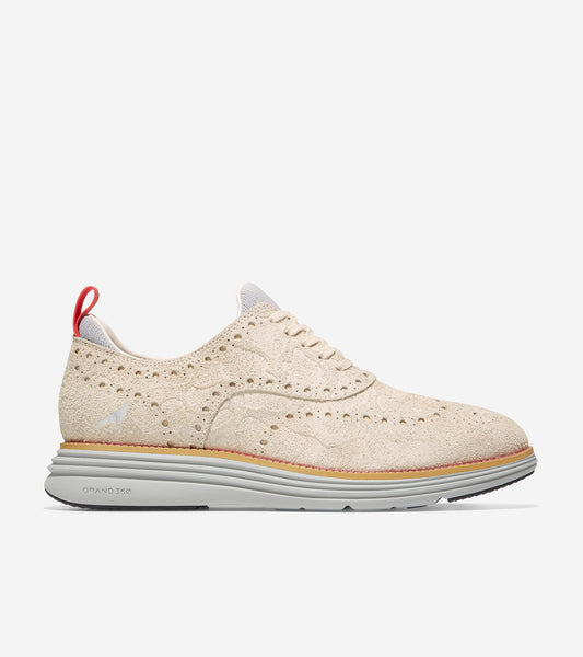 c37150-Men's Cole Haan x STAPLE ØriginalGrand Ultra Wingtip Oxford-Nimbus Cloud-Rose-Blue Fox
