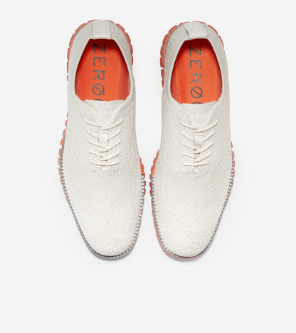 Men's ZERØGRAND Oxford-C37344-Egret/Burnt Ochre