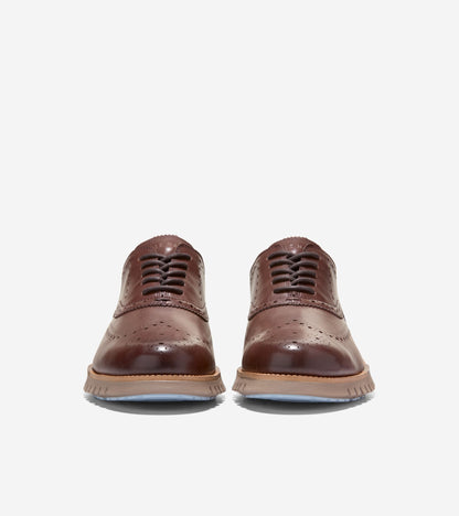 Men's ZERØGRAND Remastered Wingtip Oxfords - Style C45383 - Angle B