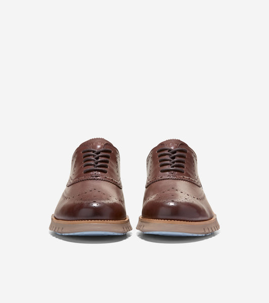 Men's ZERØGRAND Remastered Wingtip Oxfords - Style C45383 - Angle B