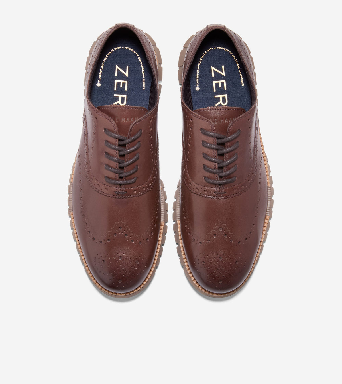 Men's ZERØGRAND Remastered Wingtip Oxfords - Style C45383 - Angle D
