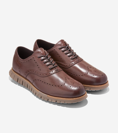 Men's ZERØGRAND Remastered Wingtip Oxfords - Style C45383 - Angle E